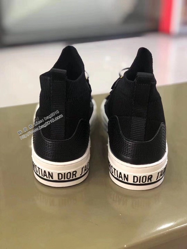 Dior飛織鞋面女鞋 迪奧21ss專櫃最新款中幫印花系列休閒板鞋 dx3045